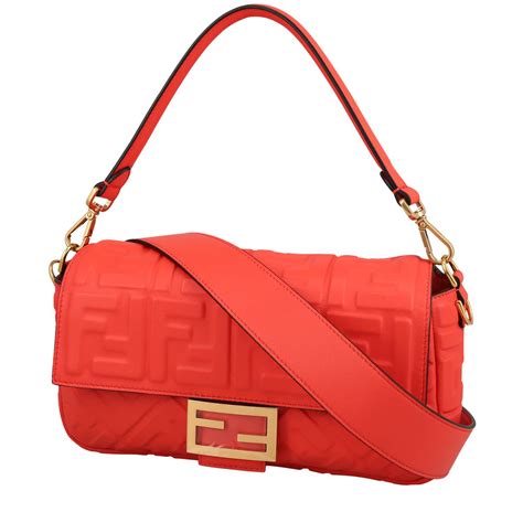 fendi baguette rossa|fendi baguette second hand.